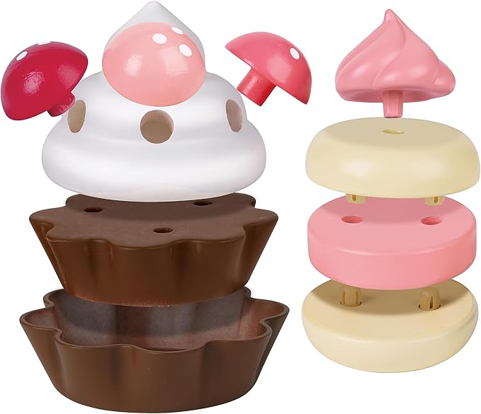 Hape Strawberry Dessert Set | Pretend Play Toy Food Playset for Kids, for Children Ages 3+ Years