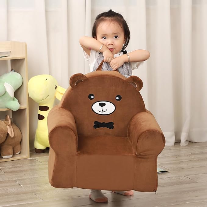 Cuddly Toddler First Chair, Premium Character Chair, Brown Bear, 18 Month up to 3 Years