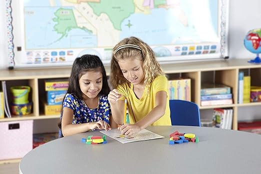 hand2mind Plastic Pattern Blocks for Kids, Shapes for Kindergarten, Montessori Toys, Geometric Shapes, Symmetry, Shape Recognition, Pattern Blocks for Classroom (Set of 1,250)