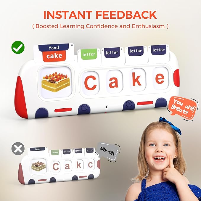 Talking Flash Cards for Toddlers Speech Therapy Toys Montessori Educational Toy for Kid Math & Alphabet Sight Word Games Sensory Learning Toys for 3+ Year Old