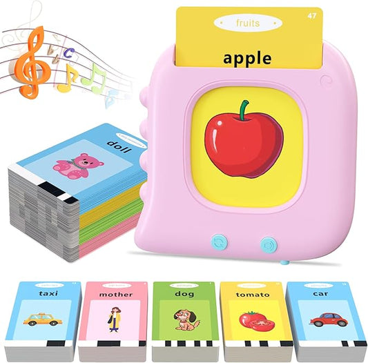 Learning Toys for Toddlers 1-3 - Montessori Toddler Toys Birthday Gift for 1 2 3 4 5 Year Old Girls, 224 Sight Words Talking Flash Cards, Autism Sensory Toys for Autistic Children, Educational Toys