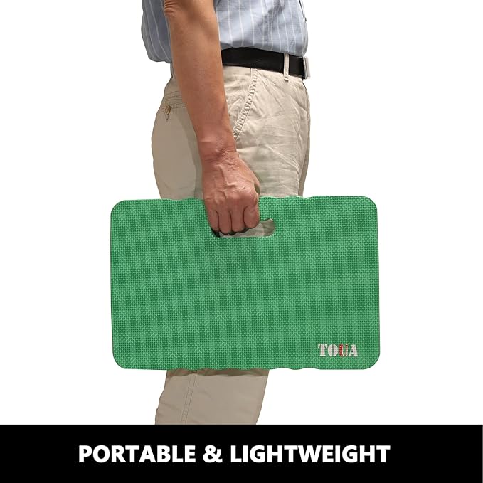 Kneeling Pad Thick Extra Large High Density Foam Comfort for Work Gardening Yoga Exercise Garden Knee 2 Pack Green