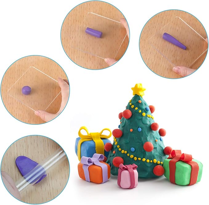 CiaraQ Polymer Clay-Oven Baked Modeling Clay with Sculpting Tools, 60 Colors, 4.7 lbs