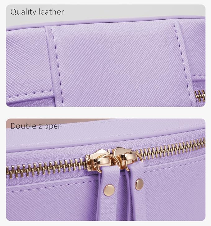 Clear Makeup Bag Small, TSA Approved Portable Toiletry Bag with Zipper Cosmetic Travel Bag Makeup Organizer Case Mini Makeup Pouch for Purse Car Organizer Bag for Women Men