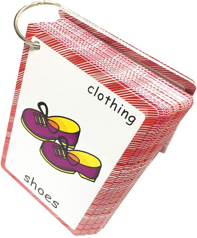 Set of Clothing and Weather Flash Cards for Toddlers | Kids Learning Flashcard & Montessori Pocket Cards Toys | Perfect for Pre-K Decor Background Wall Stickers, Teacher/Autism Therapists Tools