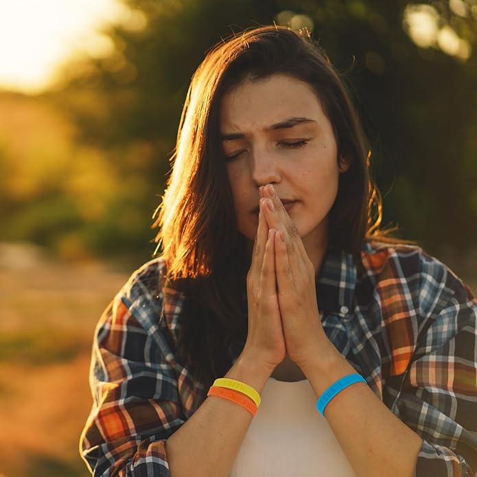 60 Pcs Jesus Loves You Silicone Bracelets Bulk Colorful Christian Religious Jesus Rubber Wristbands Bible Verse Rubber Bands Bracelet for Church Easter St. Patrick Day Party Gift Favors