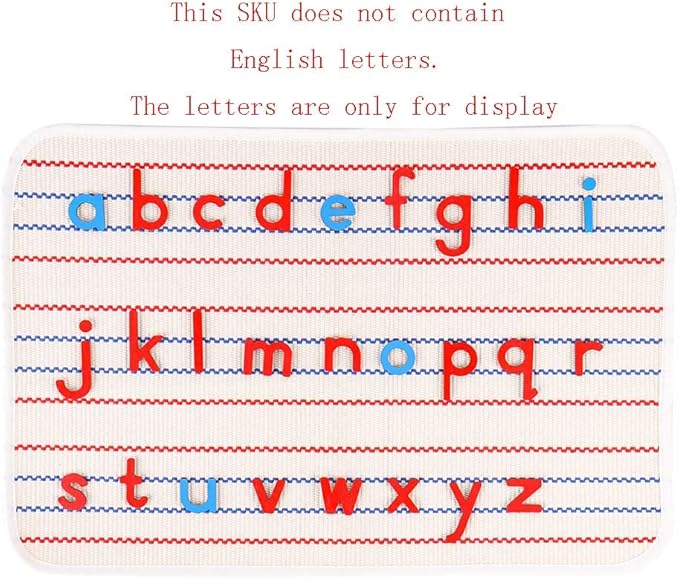 Kghios Montessori Rug Mat for Small Movable Alphabets Letters Montessori Preschool Spelling Learning Language Materials Toys (ONLY MAT)