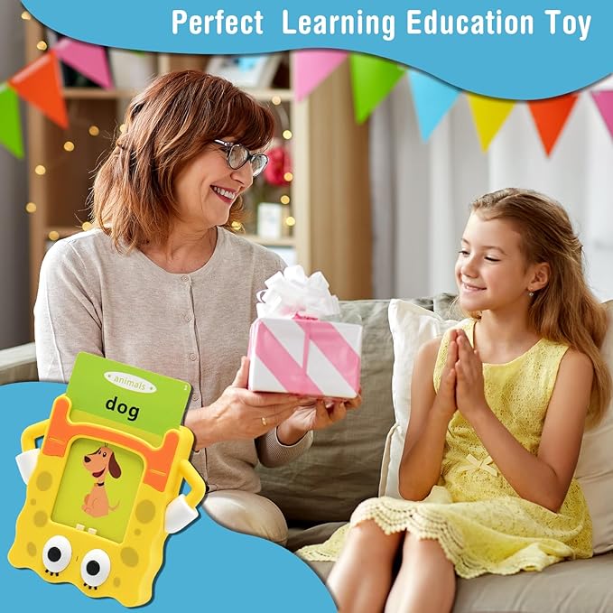 Toddler Toys Talking Flash Cards for 1 2 3 4 5 6 Year Old,Speech Therapy Montessori Toys with 224 Sight Words Learning Educational Gifts,Autism Sensory Toys for Autistic Children