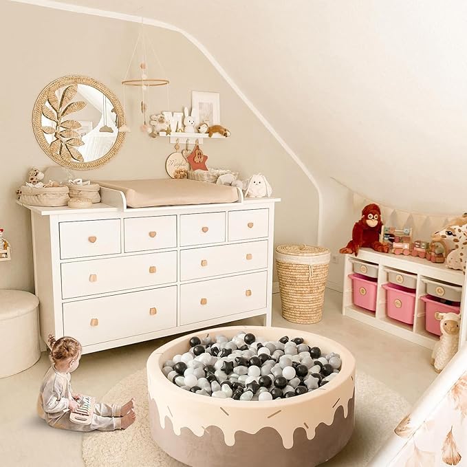 GOGOSO Ball Pit Balls,Plastics Balls for Ball Pit, Stars Hearts Shape for PastelBall for Toddlers Kids