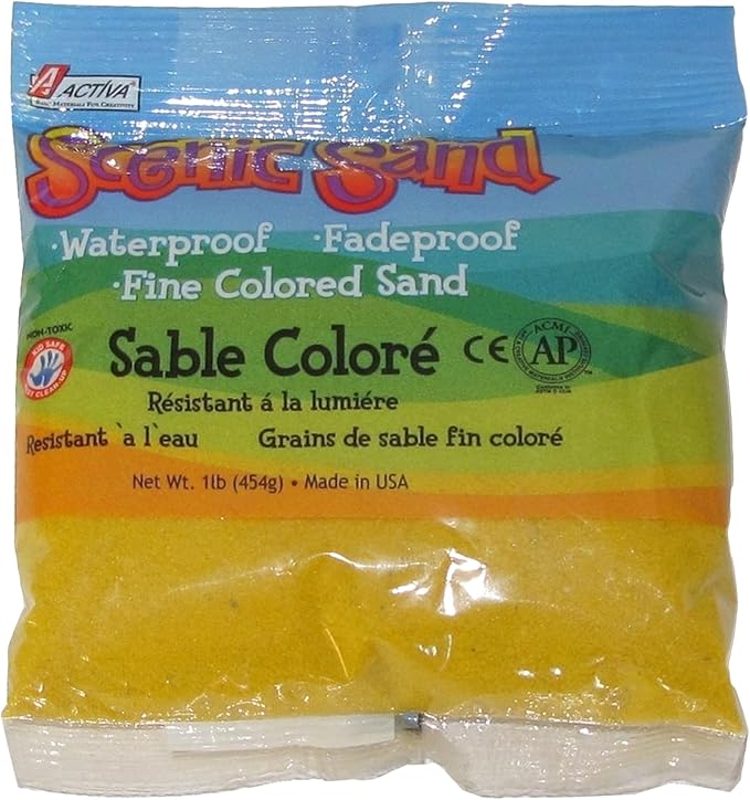 ACTIVA Scenic Sand, 1-Pound, Bright Yellow