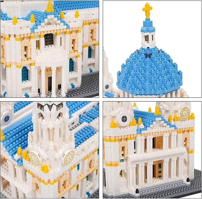 St Paul's Cathedral London Building Blocks Set (7053Pcs) Famous World Architecture Educational Toys Micro Bricks for Kids Adults