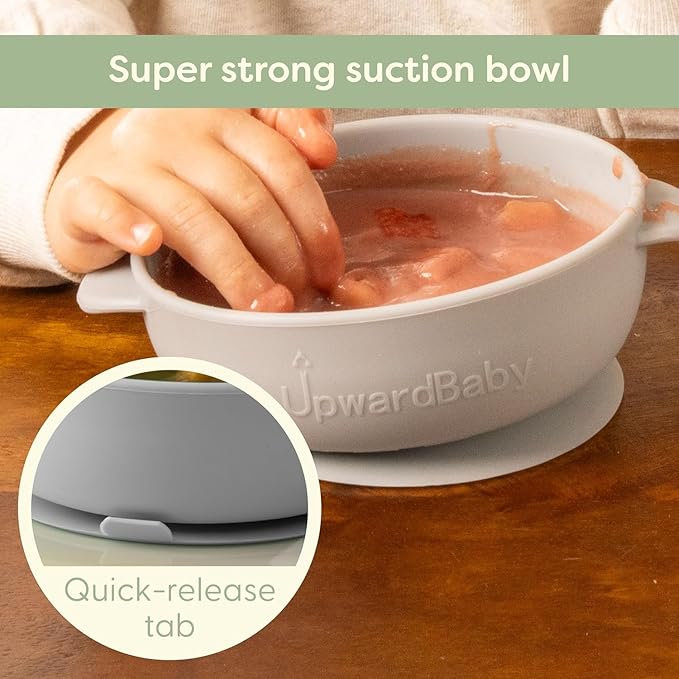 Upward Baby Led Weaning Supplies, Silicone Baby Feeding Set, Baby Feeding Essentials, Baby Led Weaning Set, Baby Eating Essentials, Baby Silicone Feeding Set, Baby Dishes, Baby Plates and Bowls Set