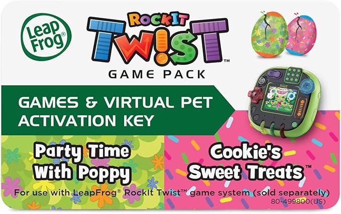 LeapFrog RockIt Twist Dual Game Pack: Trolls Party Time With Poppy and Cookie's Sweet Treats