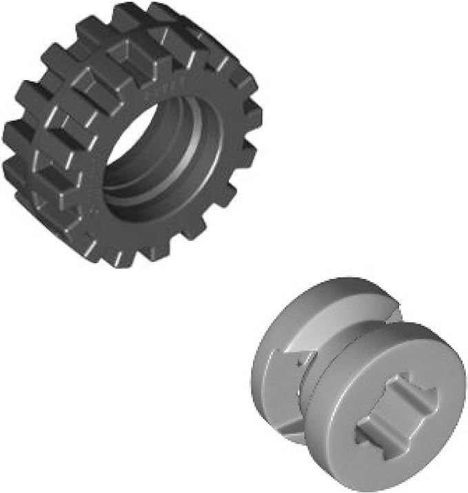 NEW Lego Tire, Wheel and Square Axles Bulk Lot - 100 Pieces Total