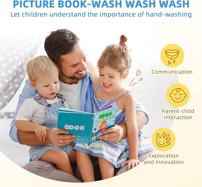 Montessori Educational Toys for 1 Year Old, 6 in 1 Learning Toys Set for Toddlers Wooden Toy Present (3-in-1 Edutational Box, Stacking Roctet Ship, Touch & Match Board, Picture Book and More)