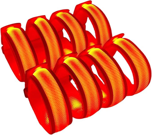 8 PCS LED Glow Bracelets, Light Up Wristbands - Glow in The Dark Party Bracelets Favors Supplies for Christmas, Concerts, Festivals, Game Prizes, Sports, Rave Accessories