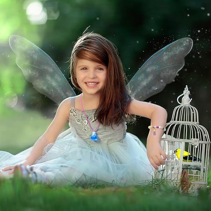 B Bascolor Fairy Themed Mixed Potion Craft Kit for Kids Girls - Potions Making Art Craft DIY Mixes Kit 21pcs Potion Bottles, Creative Magic Kit Girl Birthday Gift Toys for 6 7 8 9 10 11 12 Year Old