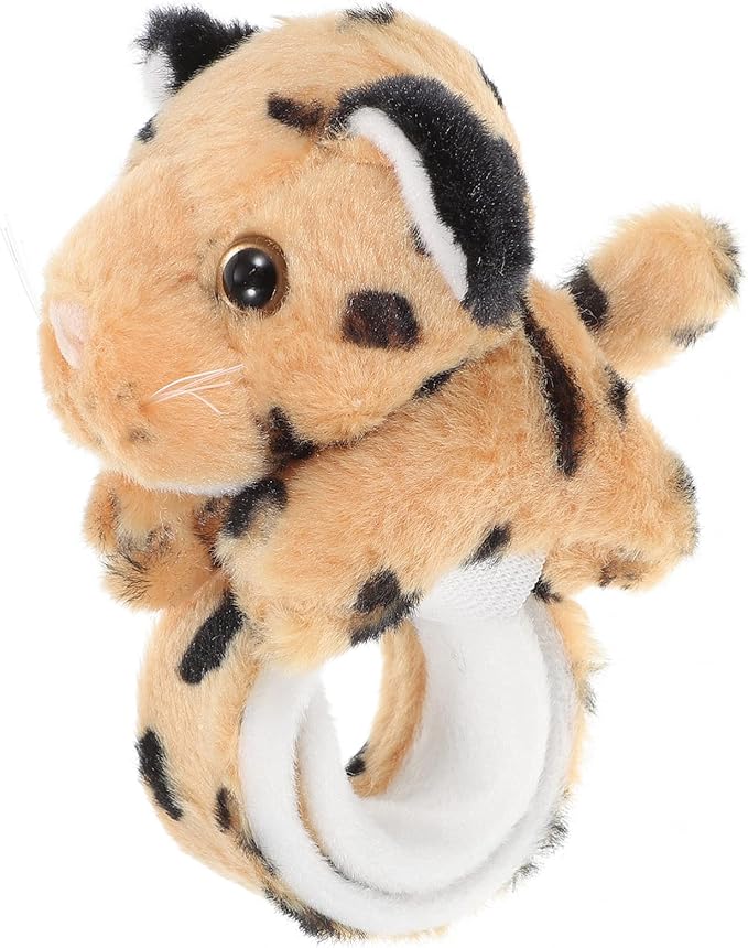 Halloween Decor Plush Animal Wristband Stuffed Animals Slap Bracelet Plush Animal Slap Bracelets Animal Wrist Slap Bracelet for Birthday Party Costume Props Wrist Brace