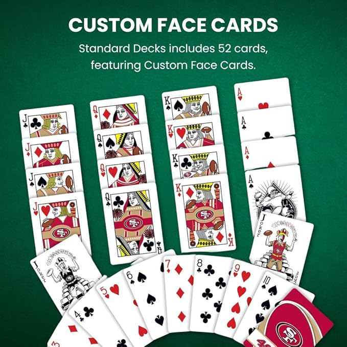 Masterpieces Family Games - NFL New England Patriots Playing Cards - Officially Licensed Playing Card Deck for Adults, Kids, and Family