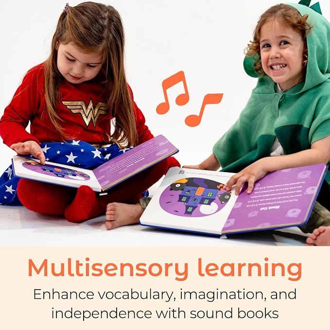 Cali's Books Halloween Musical Book | Glow-in-The-Dark Cover | New USB-C Rechargeable | Halloween Baby Toy | Halloween Books for Kids 1-3 | Halloween Toys for Toddlers 1-3