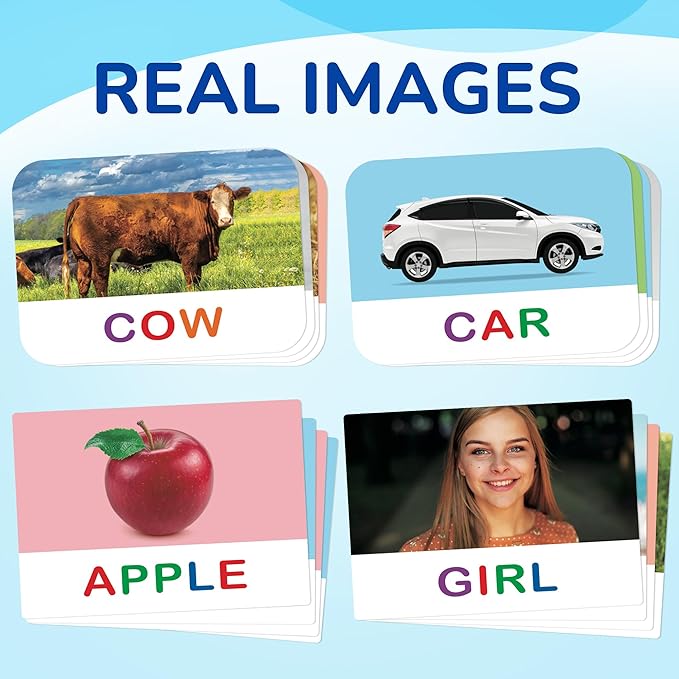 BenBen Spelling Games with Flash Cards, Montessori Toys for 3 4 5 6 Years Old Kids, Wooden Matching Letters Toys, CVC Word Educational Learning Toys, Gift for Preschool Kindergarten