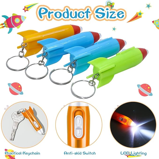 62 Pcs Outer Space Themed Party Favors for Kids, Birthday Gift Party Supplies for Boys Girls, Classroom Prizes, Treasure Box Toys, Pinata Stuffers Goodie Bags Filler, Carnival Prizes