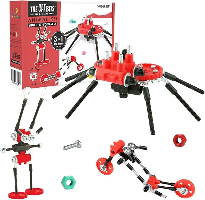 Stem Building Toys, Educational Build Your Own Spider Robot Toy for Kids Age 6 7 8 9+ Year Old Boys and Girls, Animal Stem Toys Engineering Kit, Construction Toys Steam Gifts for Kids