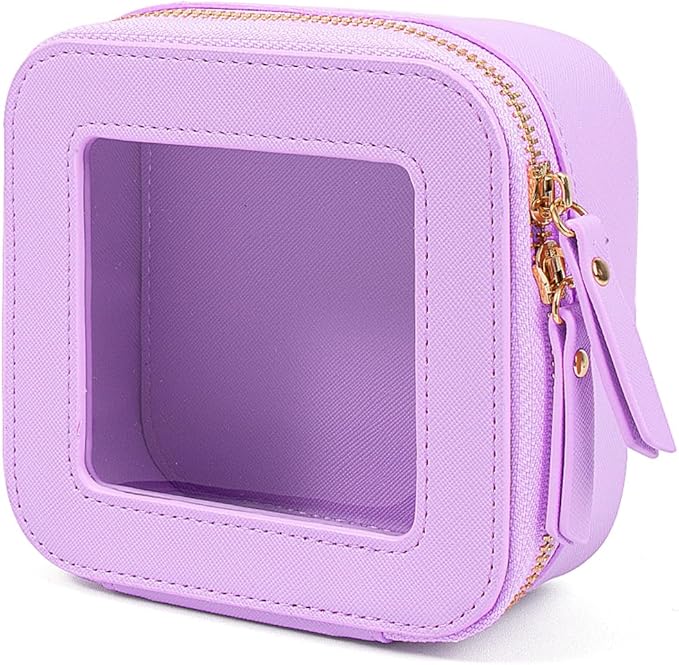 FFpaw Travel Clear Makeup Bag Set, TSA Approved Cosmetic Bag Case with Zipper Portable Makeup Pouch Toiletry Bag Women Traveling Cosmetic Organizer Storage Bag Car Organizer Car Essentials for Women