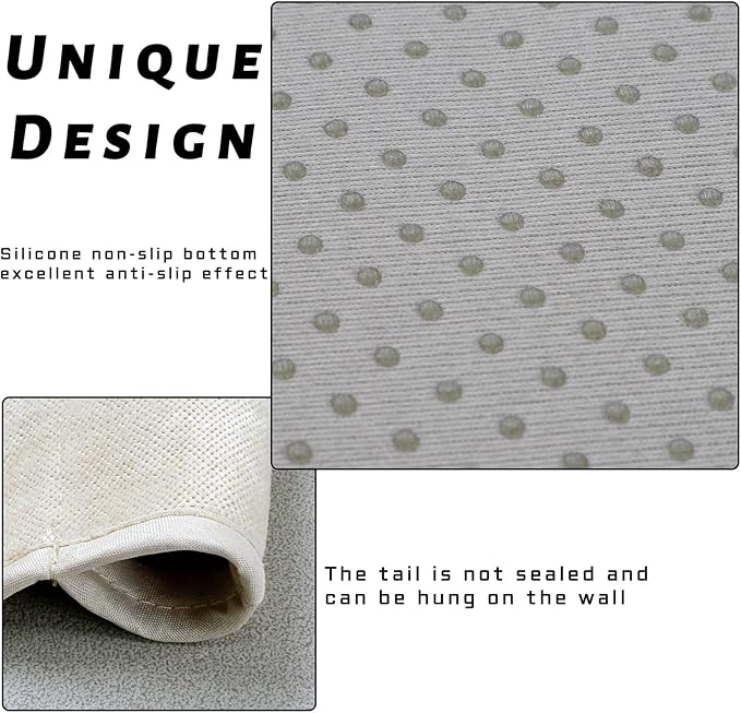 NB Sofa Armrest Organize remote holder bedside caddy organizer with 5 pockets，non-slip couch remote control holder couch armchair caddy accessories (Beige, 35"x12.4")