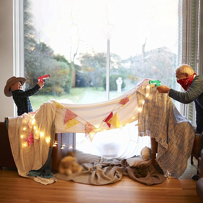 Kids Toys Cool Keychain Rubber Band Mini Metal Folding Rubber Launcher Toy with 60 Elastic Rubber Bands for Game Outdoor Activities (Green)