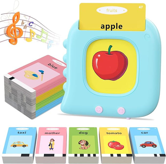 Talking Flash Cards for Toddlers 1-3, Toddler Toys for Ages 1 2 3 4 5 Years Old Boys, Pocket Speech Therapy Toys with 224 Sight Words, Autism Sensory Toys, Montessori Educational Learning Toys Gifts