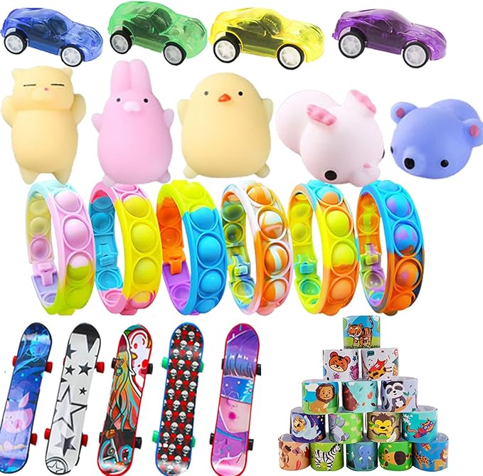 120PCS Party Favors for Kids 4-8, Pinata Stuffers,Goodie Bags Stuffers for Kids, Treasure Box Toys for Classroom Treasure Chest Prize Box Toys, Goody Bag Fillers Carnival Prizes