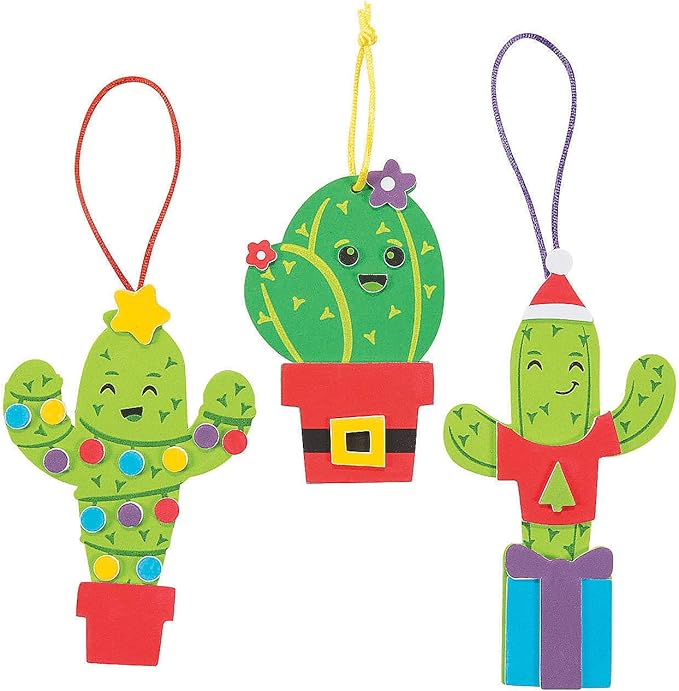 Fun Express Christmas Cactus Ornament Craft Kit