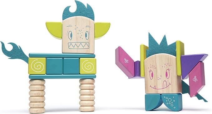 Tegu Beans & Tumtum Magnetic Wooden Block Set