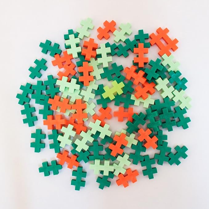 Plus Plus 3D Dinosaur Figure Building Block Set, 70 Mini Interlocking Puzzle Pieces, Fun Stem Toys for Kids - Stegosaurus Maker Tube