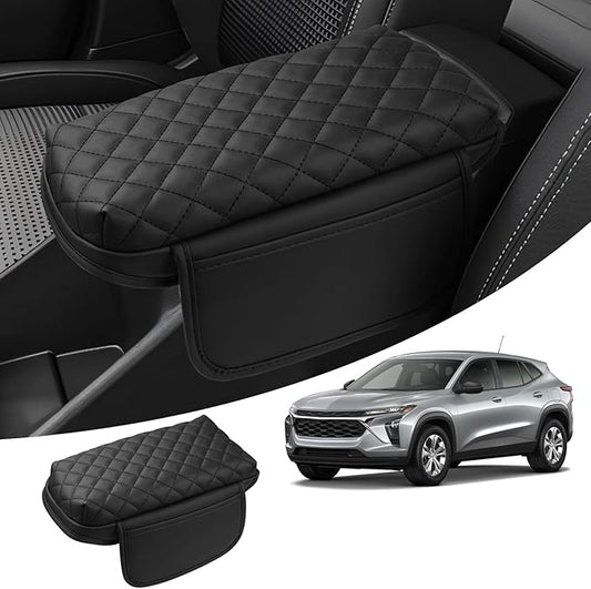 FIILINES Center Console Cover for Chevrolet/Chevy Trax 2024-2026, with Side & Hidden Pockets Armrest Cover Pad Cushion Protector Trax Accessories Armrest Cover Anti-Scratch