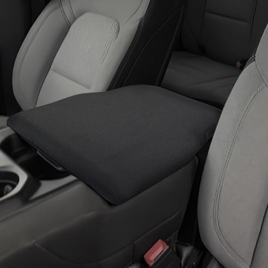 ISSYAUTO Center Console Cover Compatible with 2019-2024 Ram 1500 New Model Jump Seat Console, Armrest lid Cover Neoprene Arm Rest Covering for Car, Well-Make Durable Middle Console Cover Armrest Box