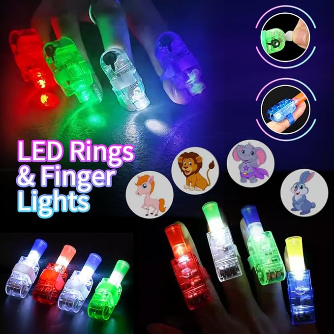 JOJUJB 290PCS Glow in the Dark Party Supplies for Kids Adults,Light Up Party Favors with Light Up Toy Glasses,100 Glow Sticks Bulk Party Pack DIY Glow Necklaces,Bracelets