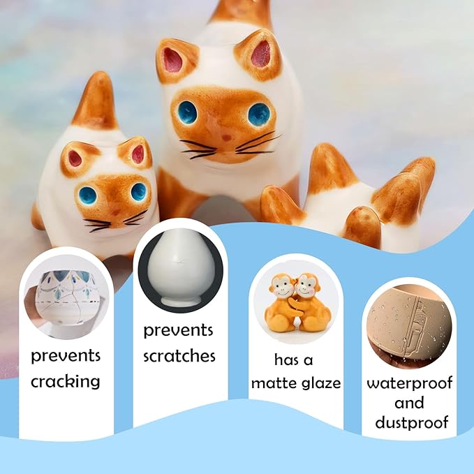 500ml Air Dry Clay Glaze, Clay Glaze Air Dry for Airdry Clay, Air Dry Clay Varnish Can Not Only Used to Prevent Clay Cracking, Scratches, and Wear,It Can Also Having a Glossy Matte Effect (Matte)