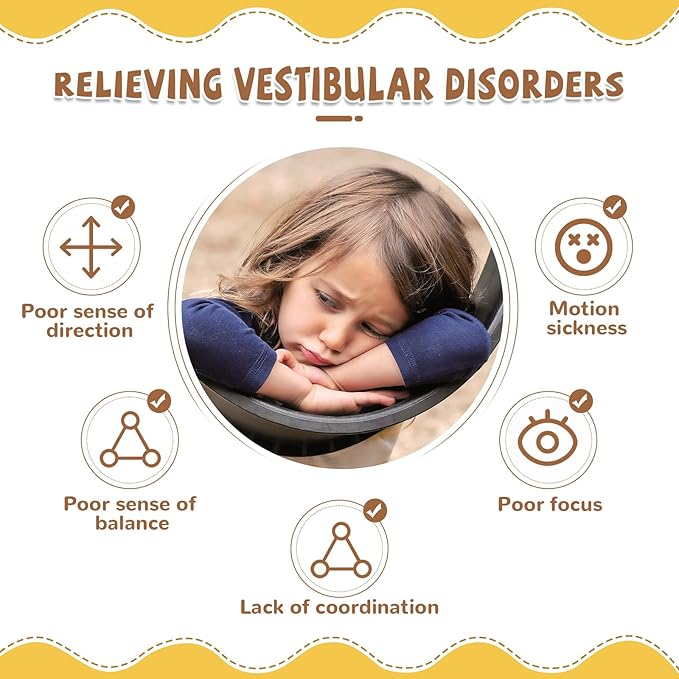 Zhenx Spinning Chair for Kids, Autism Kids Swivel Chair, Kids Sensory Chair, Spinning Chair for Autistic Kids & ADHD Children, Sit and Spin Training Body Coordination (Blue)