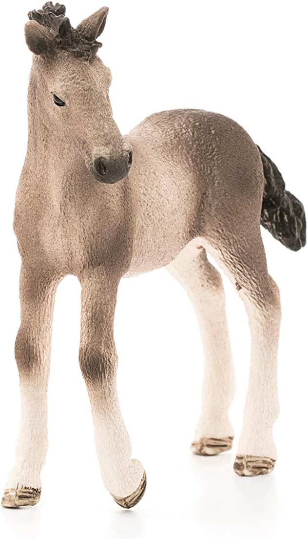 Schleich Horse Club, Horse Toys for Girls and Boys, Andalusian Foal Baby Horse Toy Figurine, Ages 5+