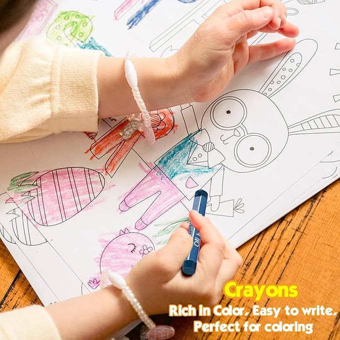 208 PCS Art Supplies Kit for Kids Girls Boys Ages 6-12, Drawing Set with Trifold Easel, Includes Coloring Book, Scissors, Sticker, Origami Paper Crayons, Markers, Colored Pencils, Watercolors