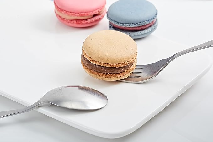 Exzact Children Flatware 6pcs - 3 x Forks, 3 x Spoons - Toddler Utensil Kids Silverware Cutlery Stainless Steel - Dishwasher Safe