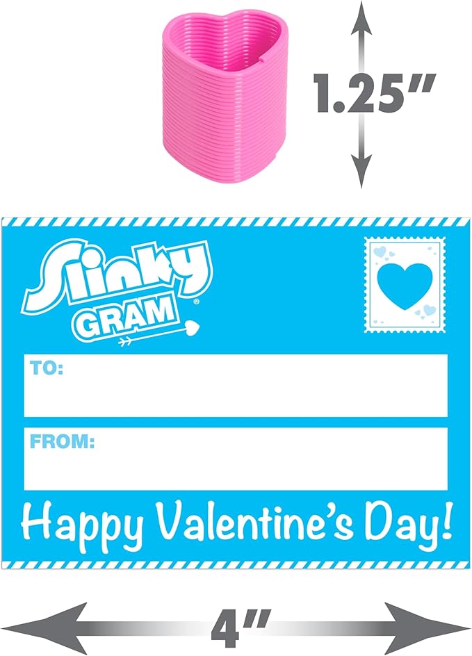 Just Play Slinky® Gram Seasonal Class Party Kit, 112-pieces, Kids Art and Craft Activity Set, Fidget Toy, Kids Toys for Ages 5 Up