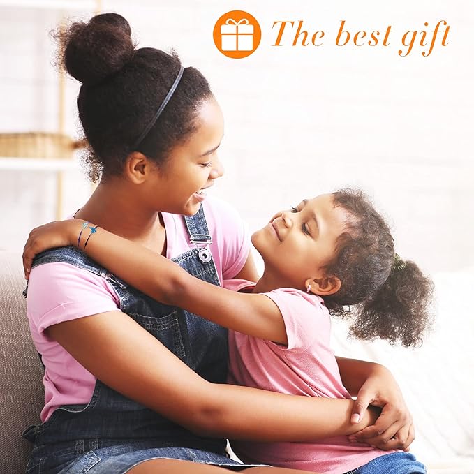 Hicarer 24 Pcs Butterfly Bracelets Party Favors Friendship Bracelets Colorful Adjustable Woven Bracelets for Women Girls Kids Butterfly Fairy Party Favors Christmas Birthday Gifts