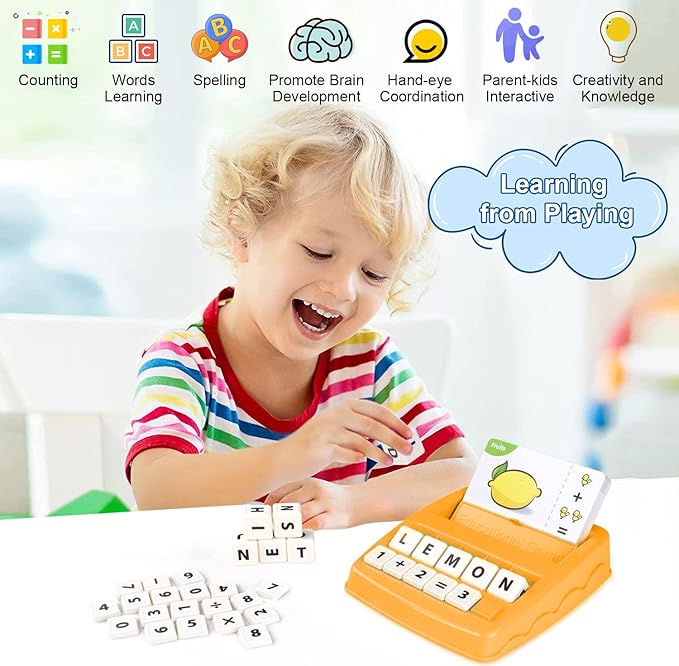 Toddler Toys for Boys Age 3-4, 2 in 1 Educational Toys Alphabet Spelling & Reading, Flash Cards Learning Toys Gifts for Preschool Kindergarten Boys Girls Ages 3 4 5 6 7 8