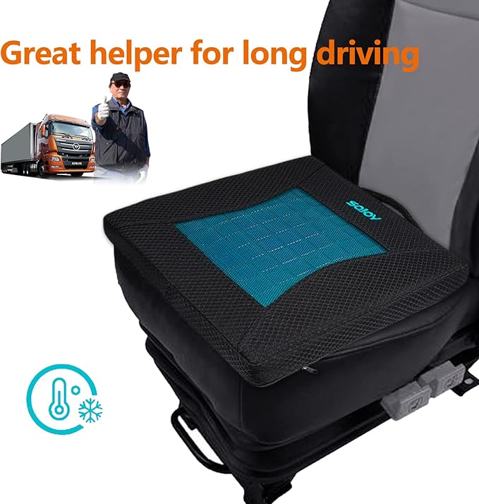 Sojoy Gel Seat Cushion,Portable Memory Foam Chair Seat Cushion for Car,Office,Wheelchair,Lower Back, Sciatica and Tailbone Pain Relief
