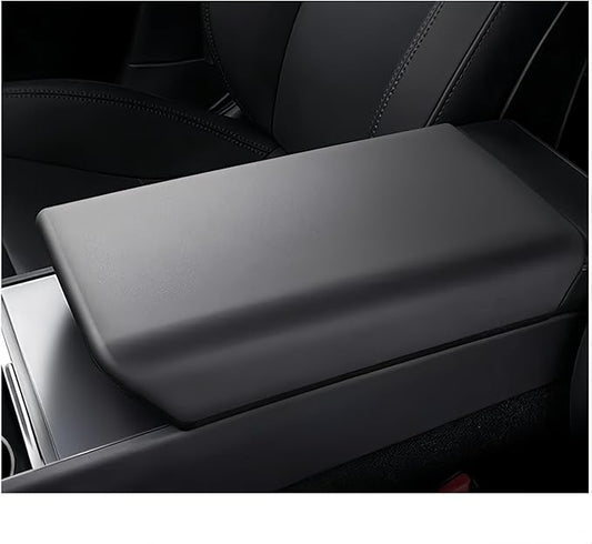 frani Center Console Armrest Cover Designed for Tesla Model 3 Highland 2024-2026 and Model Y Juniper 2026 Refresh,Non-Slip Designed with EZ Snap On Install-Black