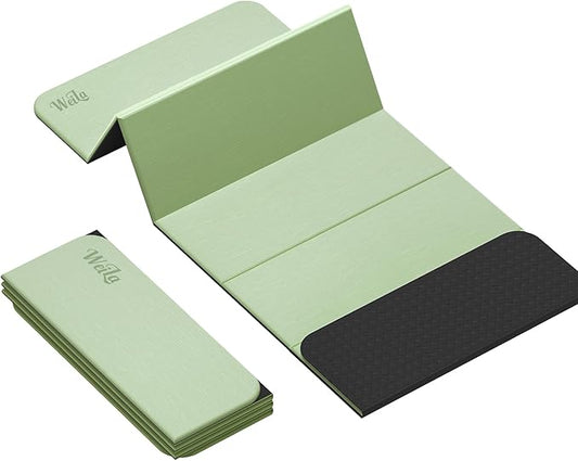 1/2 Inch Extra Thick Yoga Mat Pilates Equipment, 69"x24" Odorless Workout Mats for Home Gym, Non-slip Exercise Mats for Women Men Home Workout, Foldable Yoga Mats for Travel Camping Sleeping