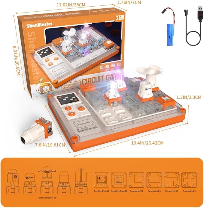 Science Kit for Kids,STEM Toy with 500+ Circuits Projects,Electronic kit for Boys & Girls,Perfect Education Gifts for Age 5+